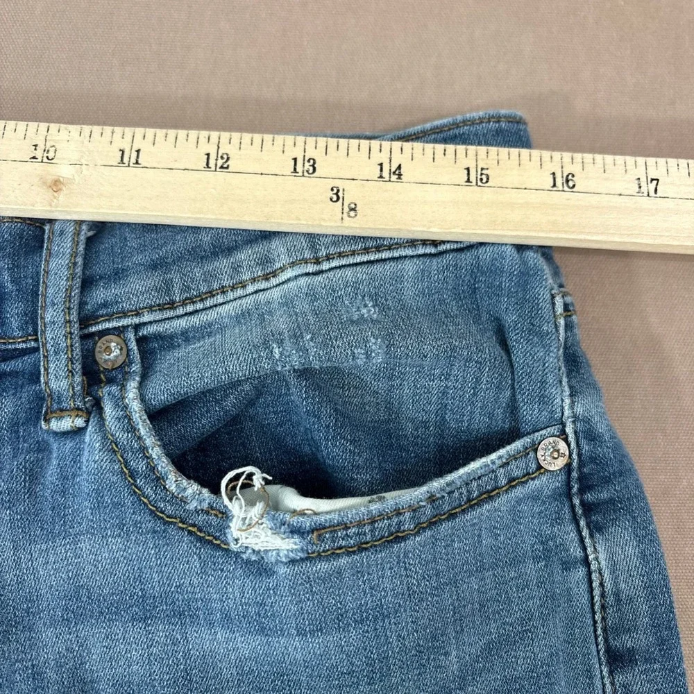 Lucky Brand Jeans Mens Size 32x30 Blue 121 Slim Distressed Denim Casual Stretch‎
